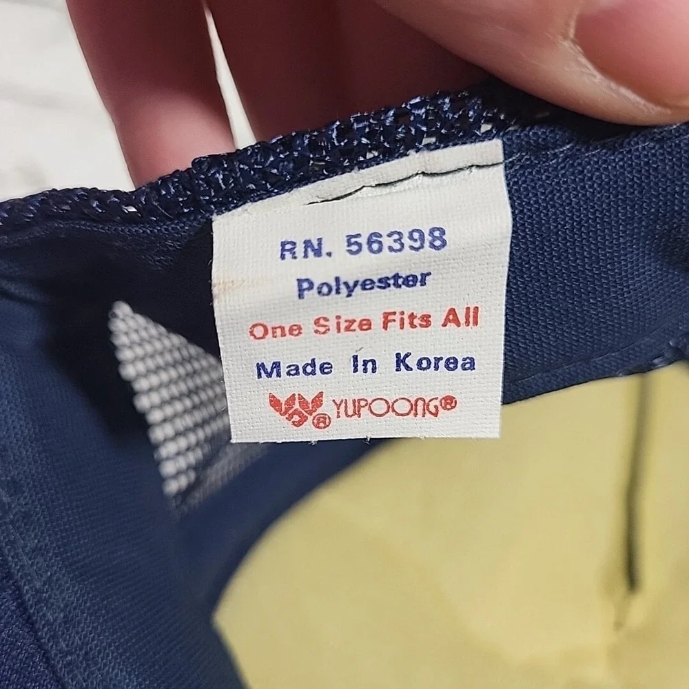 Vintage‎ Trucker Hat Elks Club Lodge 2411 Mens Navy Blue Rope Mesh Snapback Cap